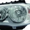 Phare Optique avant gauche gris clair pour BMW SERIE 1 E87 de 2004 à 2007, H7+H7, Neuf