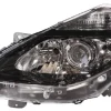 Phare Optique avant gauche pour RENAULT CLIO III phase 2, 2009-2012, H1+H7+H7, fond noir, Neuf