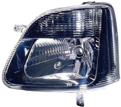 Phare Optique avant gauche pour OPEL AGILA 2002-2008, H4, corps noir, Neuf