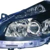 Phare Optique avant gauche pour RENAULT CLIO III phase 1, 2005 -2009, H7+H7+H1, noir, (sport), Neuf