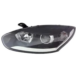 Phare Optique avant gauche pour RENAULT MEGANE III phase 3 2014-2016, H7+H7, fond noir, Neuf