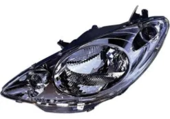Phare Optique avant gauche pour PEUGEOT 1007, 2005-2010, fond noir, H4, Neuf