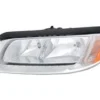 Phare Optique avant gauche pour VOLVO V70 III phase 1, 2007-2012, fond chromé, H7+H9, Neuf