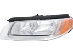 Phare Optique avant gauche pour VOLVO V70 III phase 1, 2007-2012, fond chromé, H7+H9, Neuf