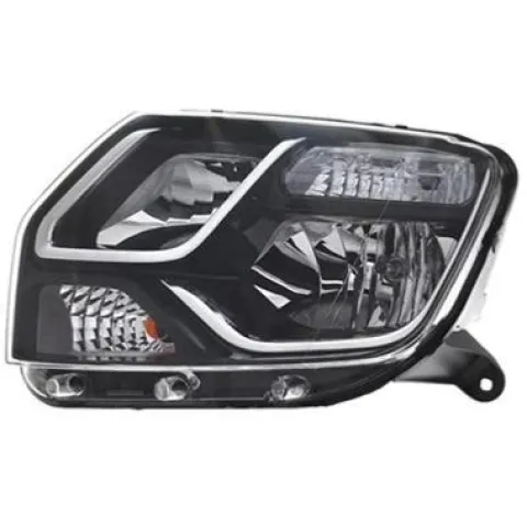 Phare Optique avant gauche pour DACIA DUSTER I phase 2, 2013-2017, H1+H7, avec feu de jour, Neuf