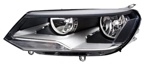 Phare Optique avant gauche électrique pour VOLKSWAGEN TOUAREG II 2010-2014, H7+H15, Neuf