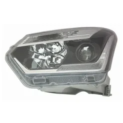 Phare Optique avant gauche pour ISUZU D-MAX II phase 2, depuis 2017, H11+HB3, LED, fond noir, Neuf