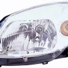 Phare Optique avant gauche pour DACIA SANDERO I, 2008-2012, H4, fond chromé, Neuf