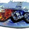Phare Optique avant gauche pour FIAT PUNTO II phase 1, 1999-2001, H7+H7+H3, électrique, fond gris