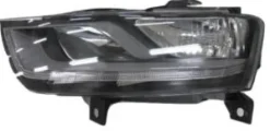 Phare Optique avant gauche pour AUDI Q3 I phase 1, 2011-2014, fond noir, H7+H7, Neuf