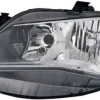 Phare Optique avant gauche pour SEAT IBIZA IV phase 2, 2012-2015, H7+H7, fond chromé, Neuf
