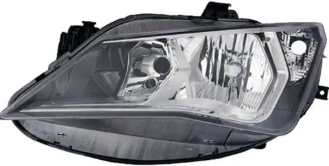 Phare Optique avant gauche pour SEAT IBIZA IV phase 2, 2012-2015, H7+H7, fond chromé, Neuf