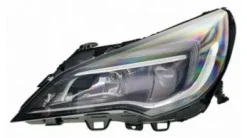 Phare Optique avant gauche pour OPEL ASTRA K 2016-2019, H1+H7, à LED, Neuf