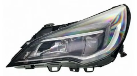 Phare Optique avant gauche pour OPEL ASTRA K 2016-2019, H1+H7, à LED, Neuf
