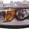 Phare Optique avant gauche pour FIAT PUNTO II phase 1, 1999-2001, H7+H7, électrique, fond gris