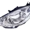 Phare Optique avant gauche pour PEUGEOT 1007, 2005-2010, fond chromé, H4, Neuf
