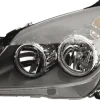 Phare Optique avant gauche pour OPEL ASTRA H GTC 2004-2011, H7+H1, Corps Noir, Neuf