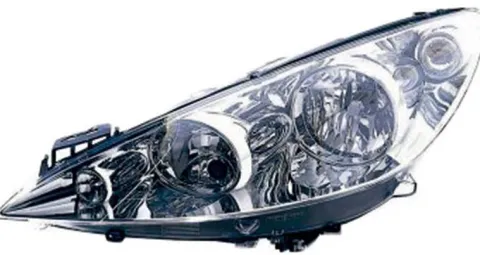 Phare Optique avant gauche pour PEUGEOT 308 I phase 1, 2007-2011, H7+H1, Neuf