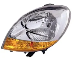 Phare Optique avant gauche pour NISSAN KUBISTAR 2003-2010, H4, chromé, feu clignotant orange, Neuf