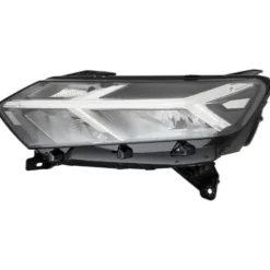 Phare Optique avant gauche électrique pour DACIA JOGGER depuis 2021, H7+PY21W, avec feu diurne à LED, profils chromés Neuf