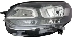 Phare Optique avant gauche pour CITROËN JUMPY III SPACE-TOURER depuis 2016, fond noir, H1+H7+W5W+W21W+PY21W, Neuf