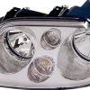 Phare Optique avant gauche pour VOLKSWAGEN TOURAN I phase 1, 2003-2004, H7+H7, fond chromé, Neuf