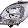 Phare Optique avant gauche pour RENAULT KANGOO I ph.2, 2003-2007, H4, chromé, feu clignotant blanc