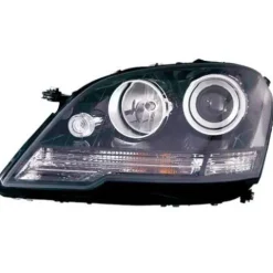 Phare optique avant gauche H7+H7 pour MERCEDES CLASSE ML Phase 2, 2008-2011 (W164), corps noir, neuf