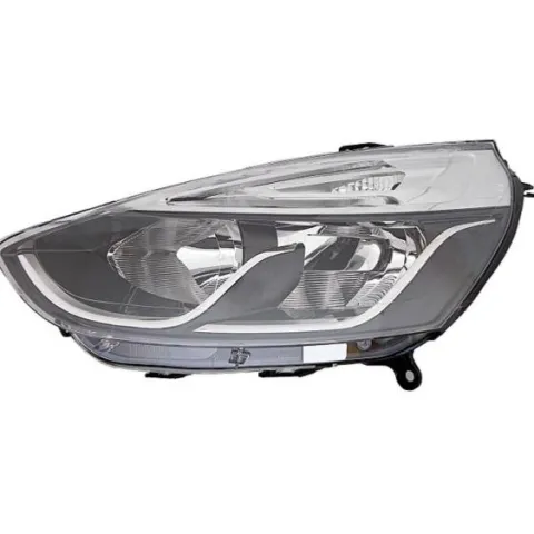 Phare Optique avant gauche pour RENAULT CLIO IV phase 2, 2016-2019, fond noir, H7+H1, avec moteur, Neuf