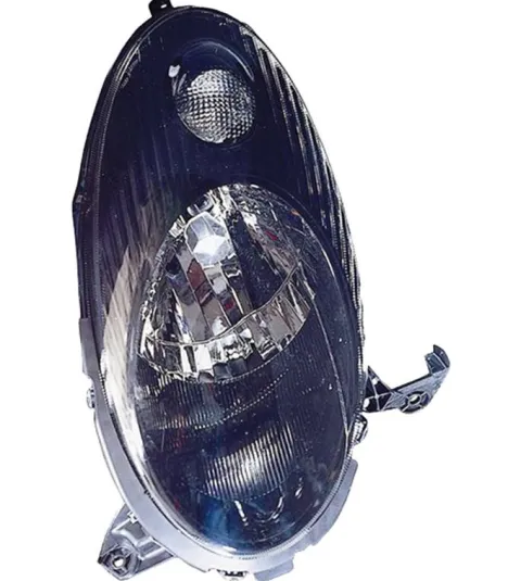 Phare Optique avant gauche pour NISSAN MICRA III (K12) ph.2, 2005-2007, H4, noir, Neuf