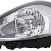 Phare Optique avant gauche pour FIAT PUNTO III depuis 2012 >, H4, fond chromé, Neuf