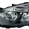 Phare Optique avant gauche pour RENAULT CLIO IV phase 1, 2012-2016, H7+H1, fond & contour noir