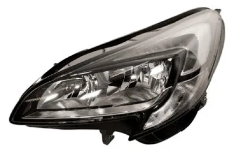 Phare Optique avant gauche pour OPEL CORSA E 2015-2019, H7+H7, avec feu diurne à LED, Neuf