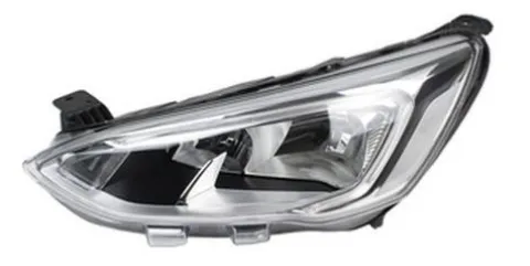 Phare optique avant gauche pour FORD FOCUS IV phase 1 2018-2021, H7+H1+PY21W, feu du jour à LED, corps chromé, Neuf
