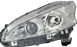 Phare Optique avant gauche pour PEUGEOT 208 phase 1, 2012-2015, H7+H7, à Led, Neuf