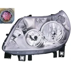 Phare Optique avant gauche pour FIAT DUCATO Camping-car 3 phase 1, 2011-2014, H7+H15+PY21, avec feu diurne, Neuf