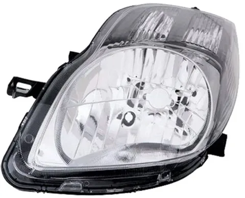 Phare Optique avant gauche pour TOYOTA YARIS II phase 2, 2009-2011 H4, électrique, fond noir, Neuf