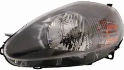 Phare Optique avant droit pour FIAT GRANDE PUNTO depuis 09/2005, H4, avec moteur, avec parabole noire, Neuf