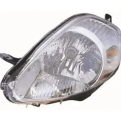 Phare Optique avant gauche pour FIAT GRANDE PUNTO depuis 06/2008, H4, chromé, Neuf