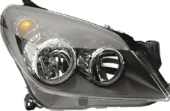 Phare Optique électrique avant droit pour OPEL ASTRA H 2004-2007, H7+H1, corps noir, Neuf