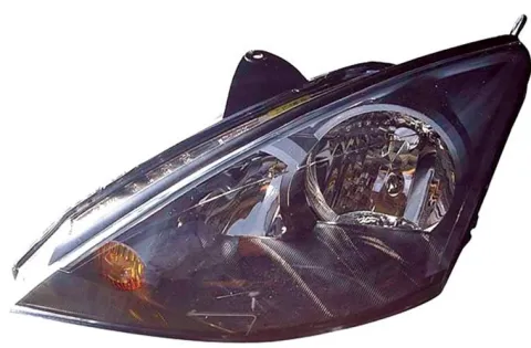 Phare optique électrique avant gauche pour FORD FOCUS I phase 2, 2001-2004, H7+H1, fond noir, Neuf