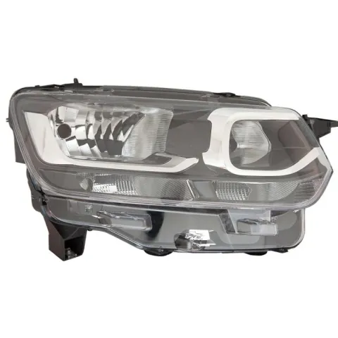 Phare Optique électrique supérieur avant droit pour FIAT DOBLO III phase 1 depuis 2022, H7+H1, Neuf