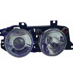 Phare optique manuel avant droit pour BMW Serie 5 E34 1988-1995, H1+H1, Neuf