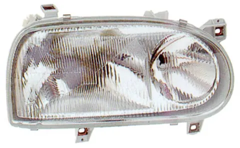 Phare Optique réglable électriquement avant gauche pour VOLKSWAGEN GOLF III 1991-1997, H1+H1, Neuf