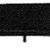 Porte plaque pare chocs avant pour RENAULT CLIO II phase 2, 2001-2005 noir, support immatriculation