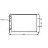 Radiateur de refroidissement moteur pour VOLKSWAGEN POLO III ph.2 1999-2001, OEM: 1H0121253A, Neuf