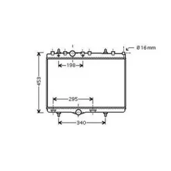 Radiateur de refroidissement moteur pour CITROËN DS3 2010-2016, OEM: 1330P9, Neuf