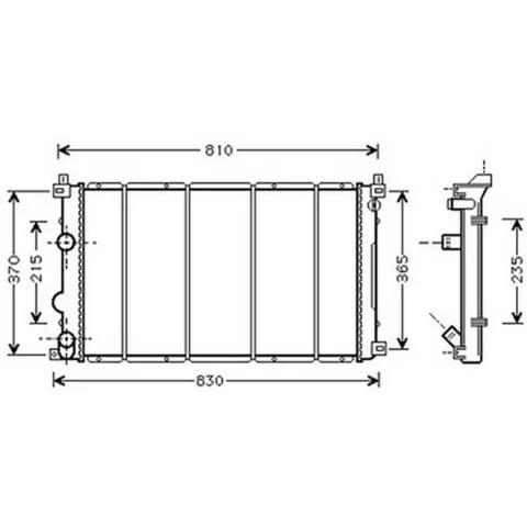Radiateur de refroidissement moteur pour RENAULT MASTER II ph.2 2003-2010, OEM: 2140000QAK, Neuf
