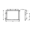 Radiateur de refroidissement moteur pour RENAULT KANGOO I ph.1 1997-2003, OEM: 7700430648, Neuf