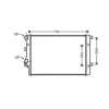 Radiateur de refroidissement moteur pour SEAT LEON II ph.2 2009-2012, OEM: 1K0121251AA, Neuf